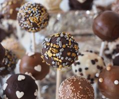 Canva - Round Chocolate Coated Pastry on White Stick